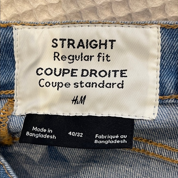 Classic H&M Blue women’s Jeans straight leg regular fit - Picture 4 of 5